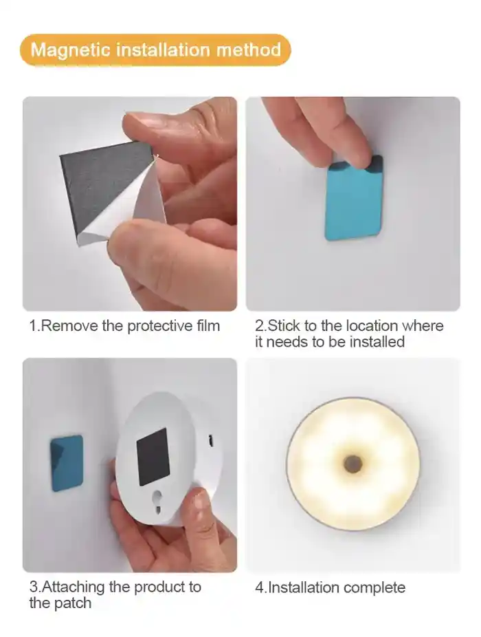 Intelligent Human Body Induction Led Night Light Corridor Charging Aisle Wardrobe Wireless Bedroom Light